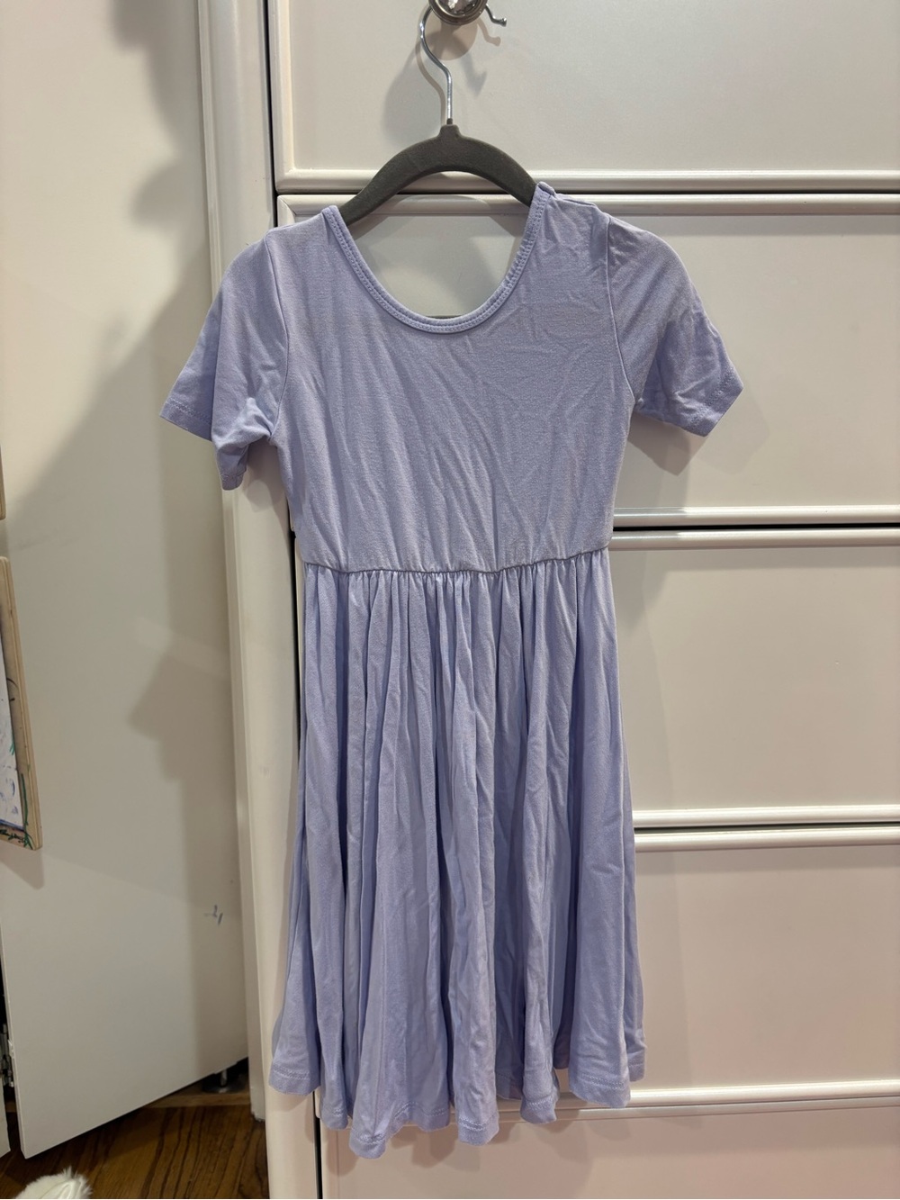 Kyte BABY Bamboo Lilac Short Sleeve Twirl Dress